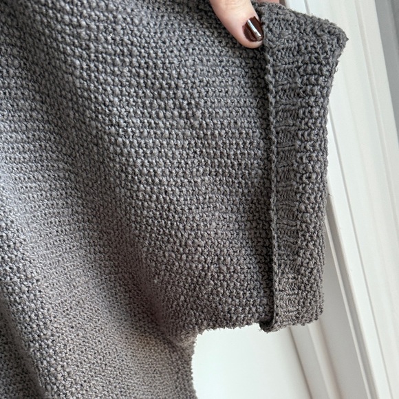 Sonoma Open Front Taupe Knit Sweater, Size Large - Picture 5 of 7